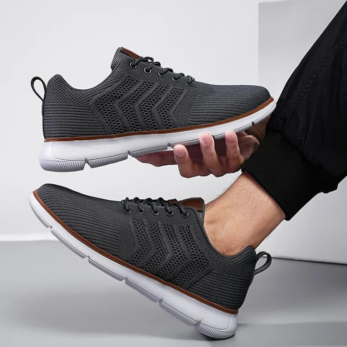 Men’s Knit Walking Sneakers | Lace Up