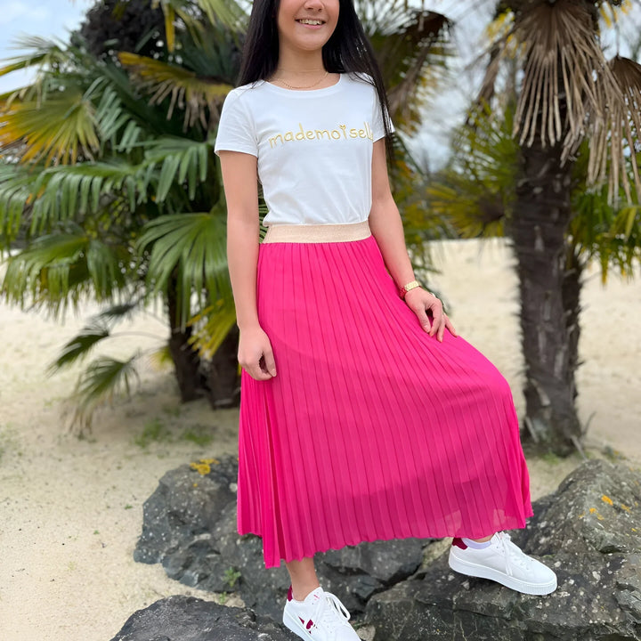 Women's High Waist Pleated Skirt | Maxi