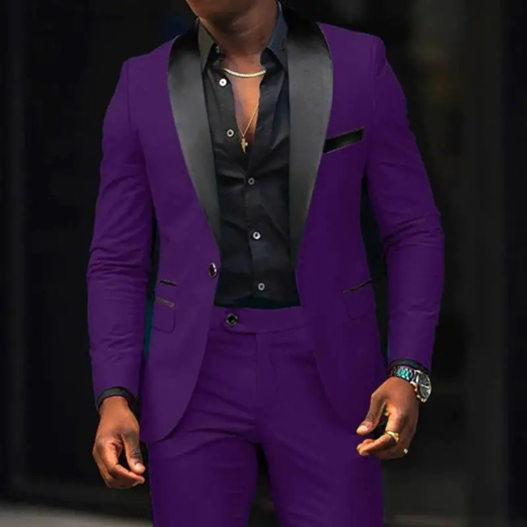 Men's Classic Two-Piece Wedding Guest Suit | Slim Fit