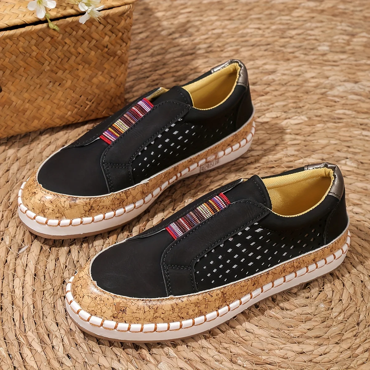 Women's Fashion Hollow-Out Slip-On Shoes | Round Toe