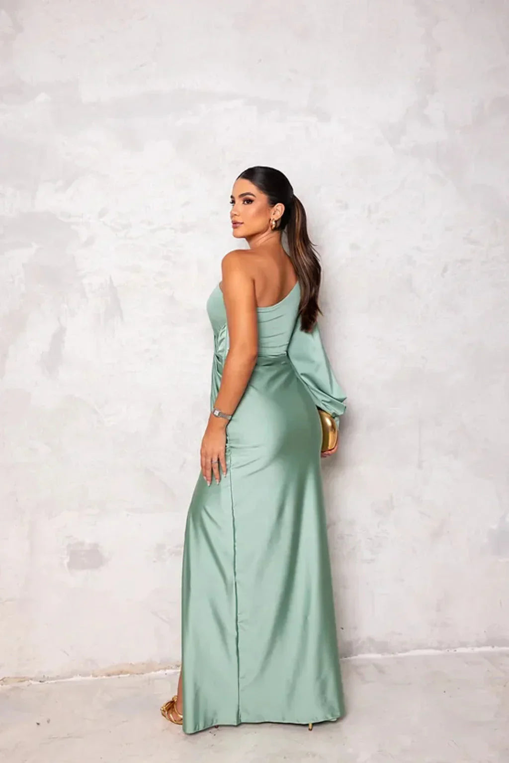 Women's One-shoulder Wedding Guest Dress | Maxi