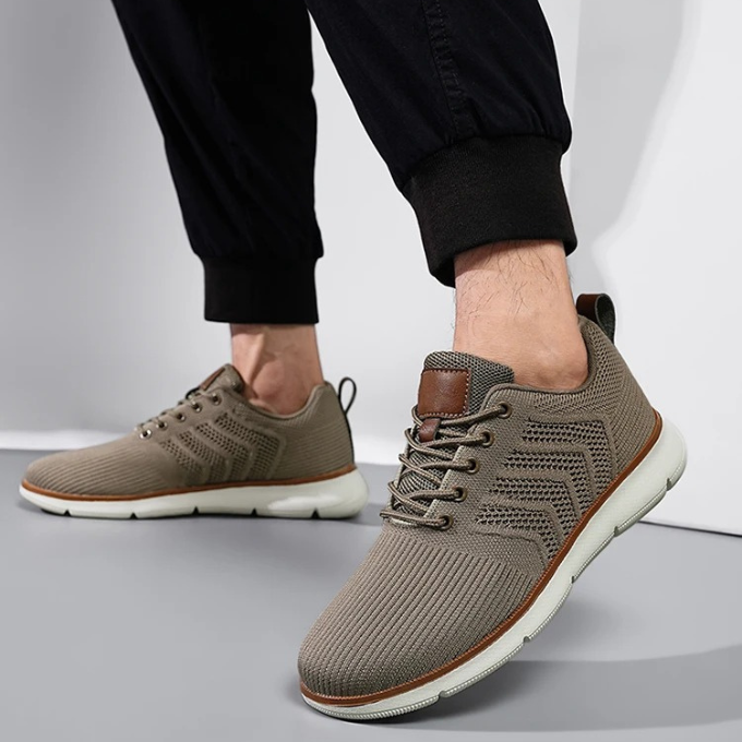 Men’s Knit Walking Sneakers | Lace Up