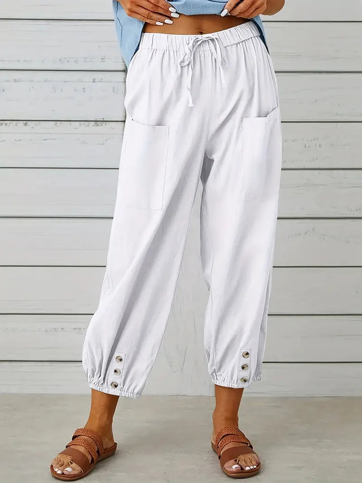 Women's Casual Drawstring Pants | Loose-Fit