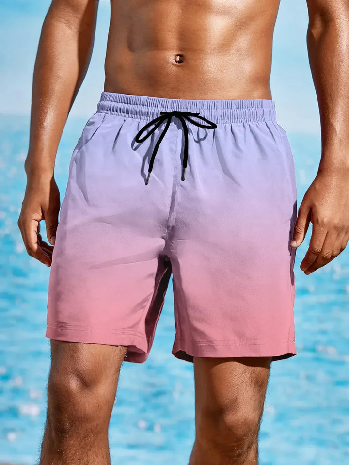 Men's Straight Leg Swim Shorts | Drawstring