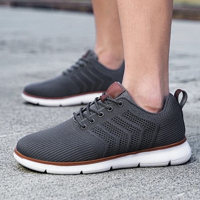 Men’s Knit Walking Sneakers | Lace Up