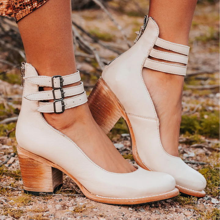 Women's Multi-Strap Ankle Buckle Heels | Vintage