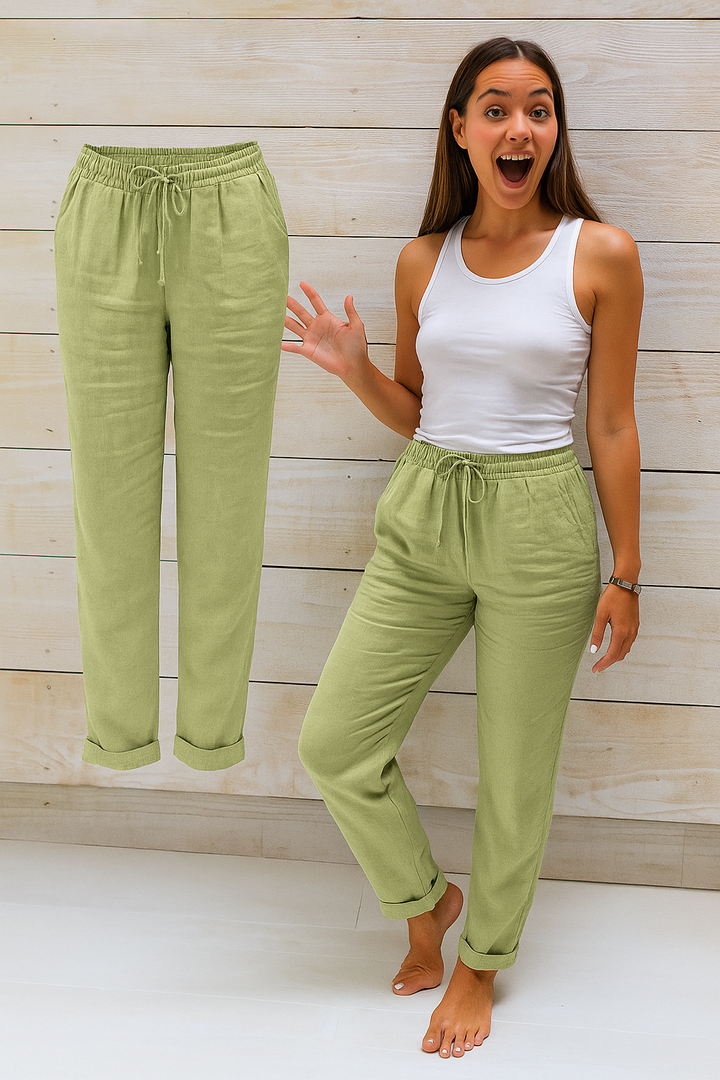 Women’s Drawstring Pants | Straight Leg