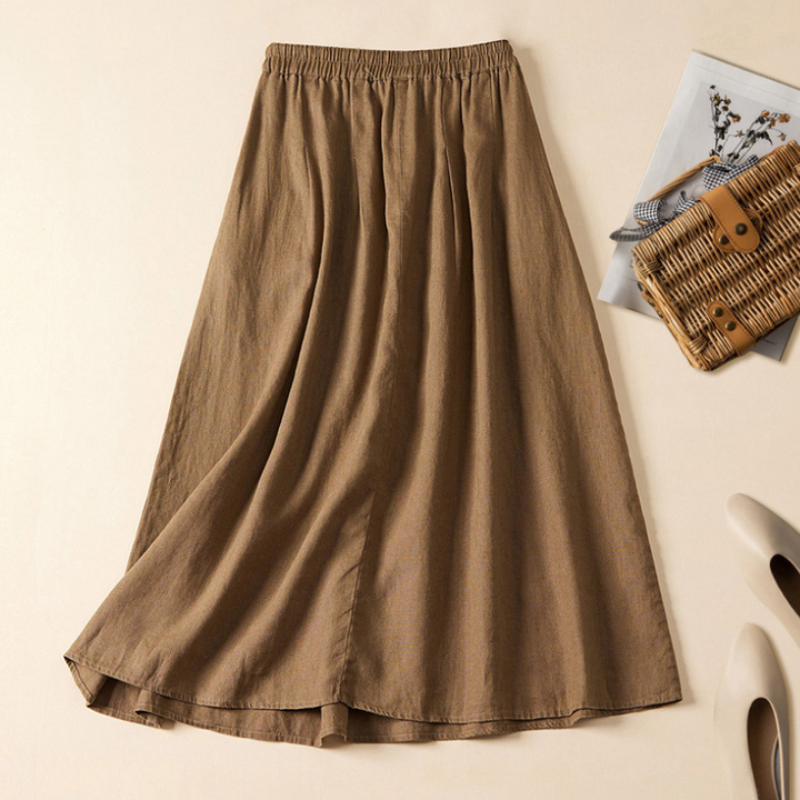 Women's A-Line Drawstring Skirt | Midi