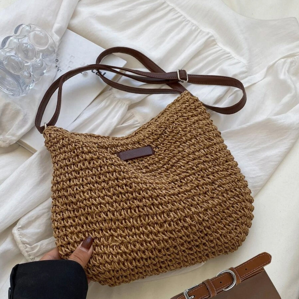 Women's Spacious Shoulder Bag | Woven
