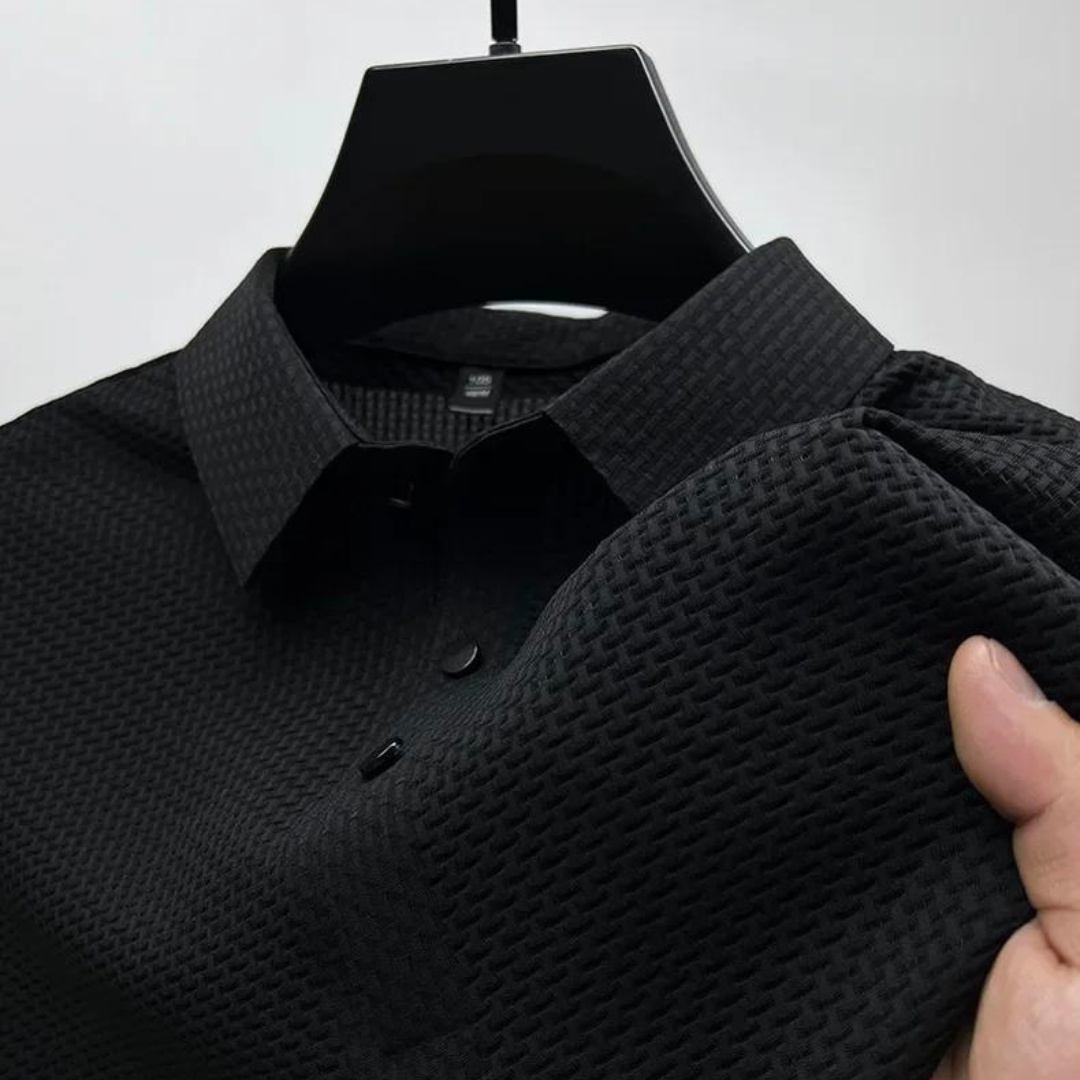 Men’s Structured Polo Shirt | Waffle Knit
