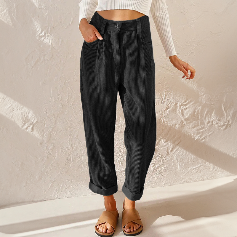 Women’s High Waisted Tapered Pants | Casual