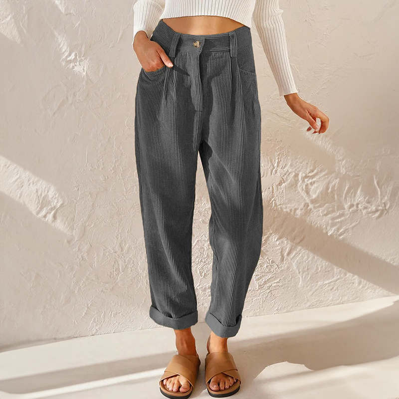 Women’s High Waisted Tapered Pants | Casual