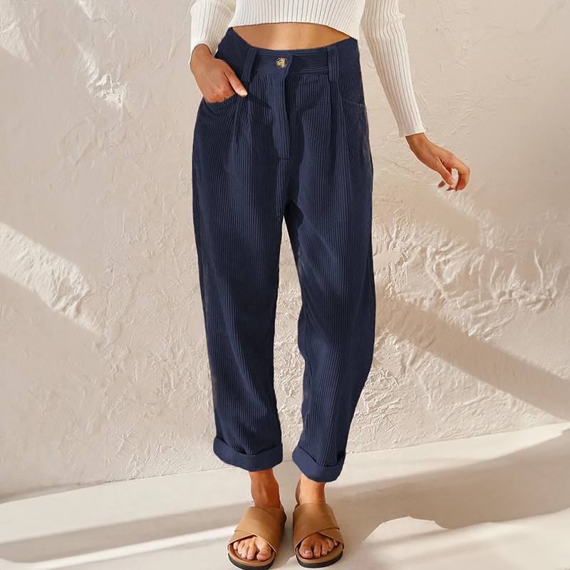 Women’s High Waisted Tapered Pants | Casual