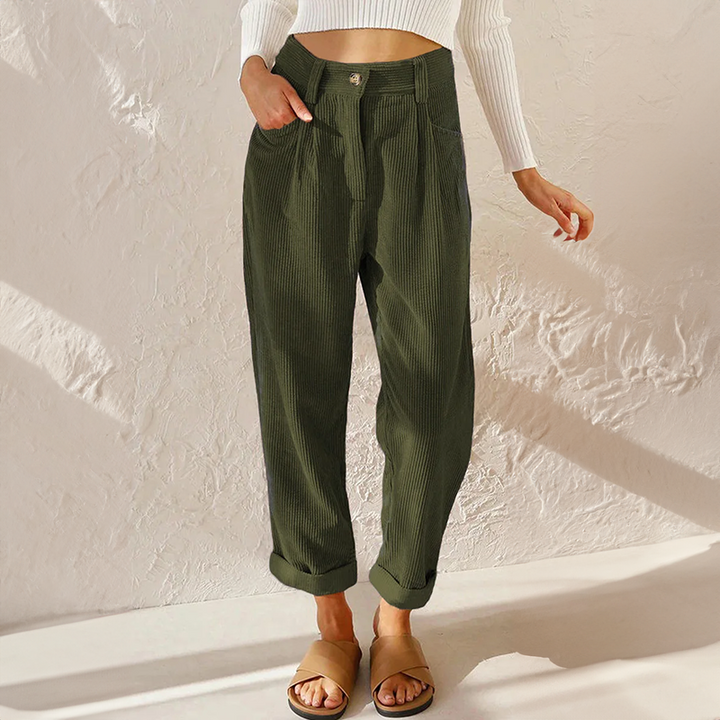Women’s High Waisted Tapered Pants | Casual