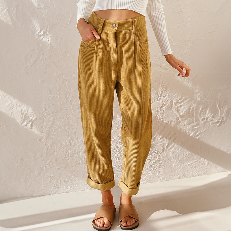 Women’s High Waisted Tapered Pants | Casual