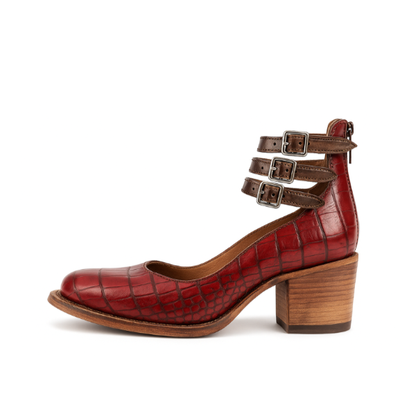 Women's Multi-Strap Ankle Buckle Heels | Vintage