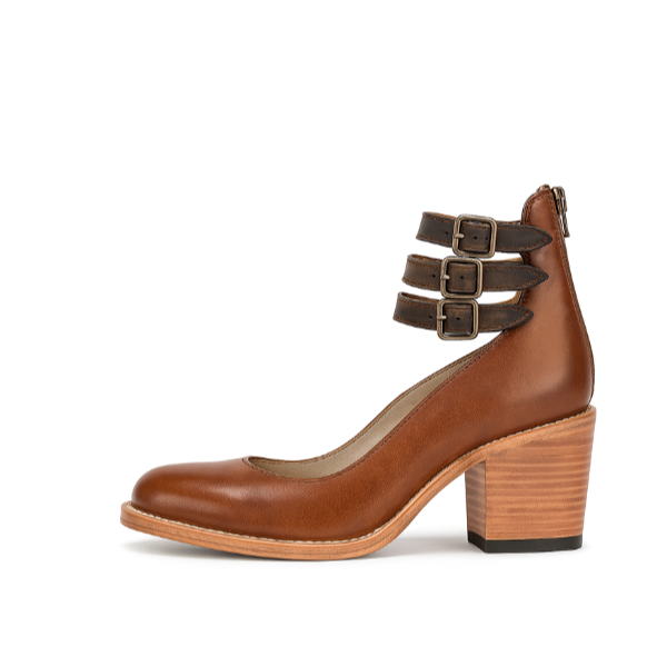 Women's Multi-Strap Ankle Buckle Heels | Vintage