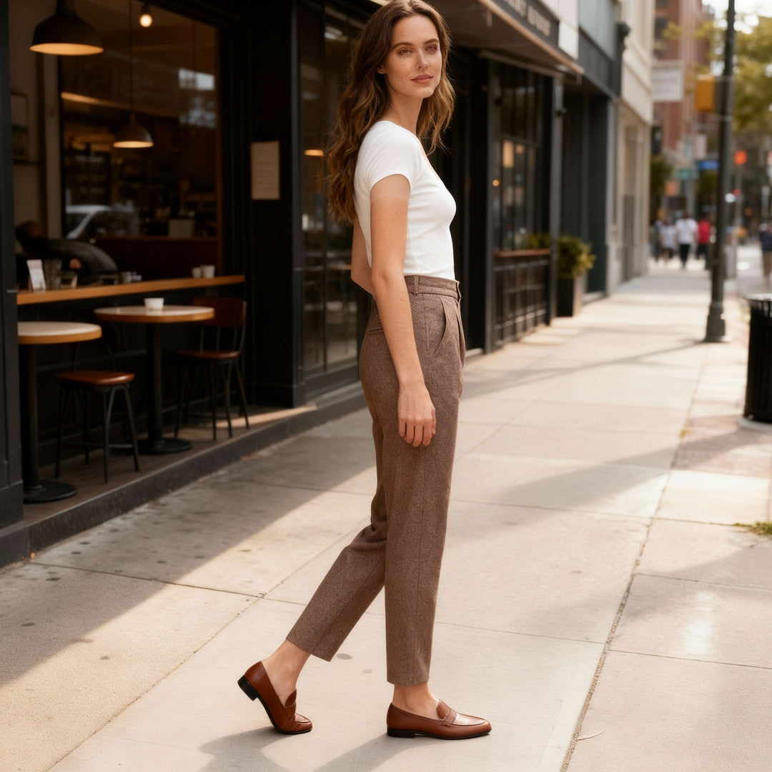 Women's Ankle Length Straight Leg Pants | Stylish