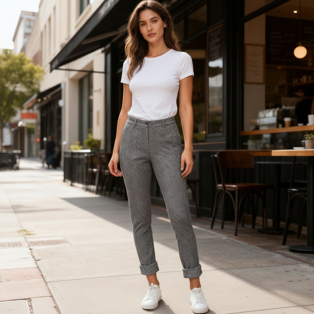 Women's Ankle Length Straight Leg Pants | Stylish