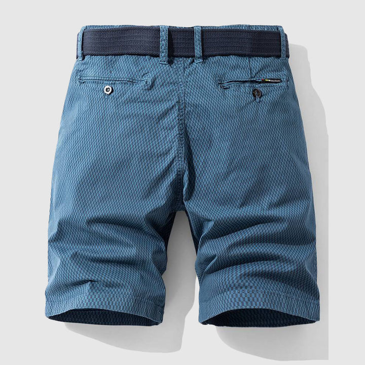 Men's Straight Fit Belted Chino Shorts | Casual