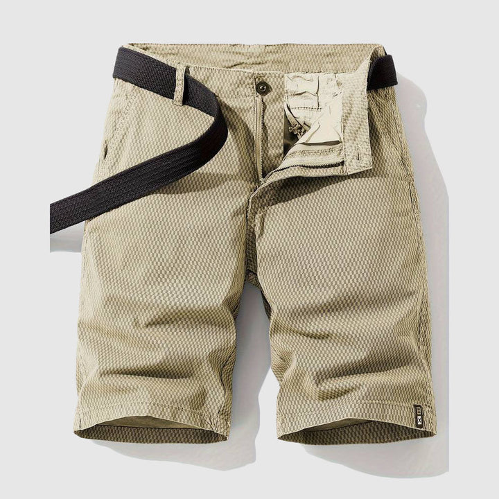 Men's Straight Fit Belted Chino Shorts | Casual