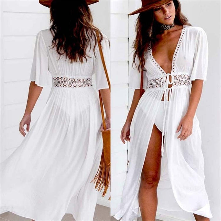 Women’s Beach Cover Up Dress | Tie Front
