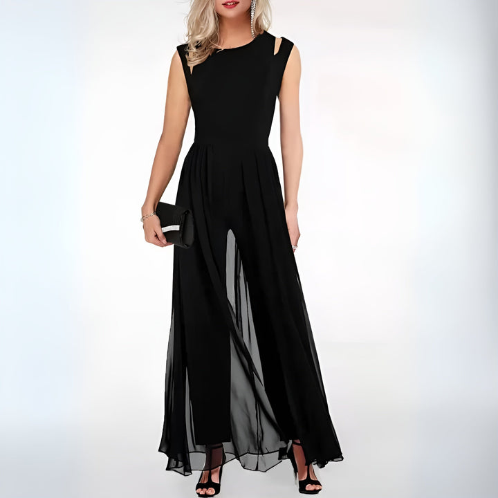 Women's Sleeveless Overlay Jumpsuit | Summer