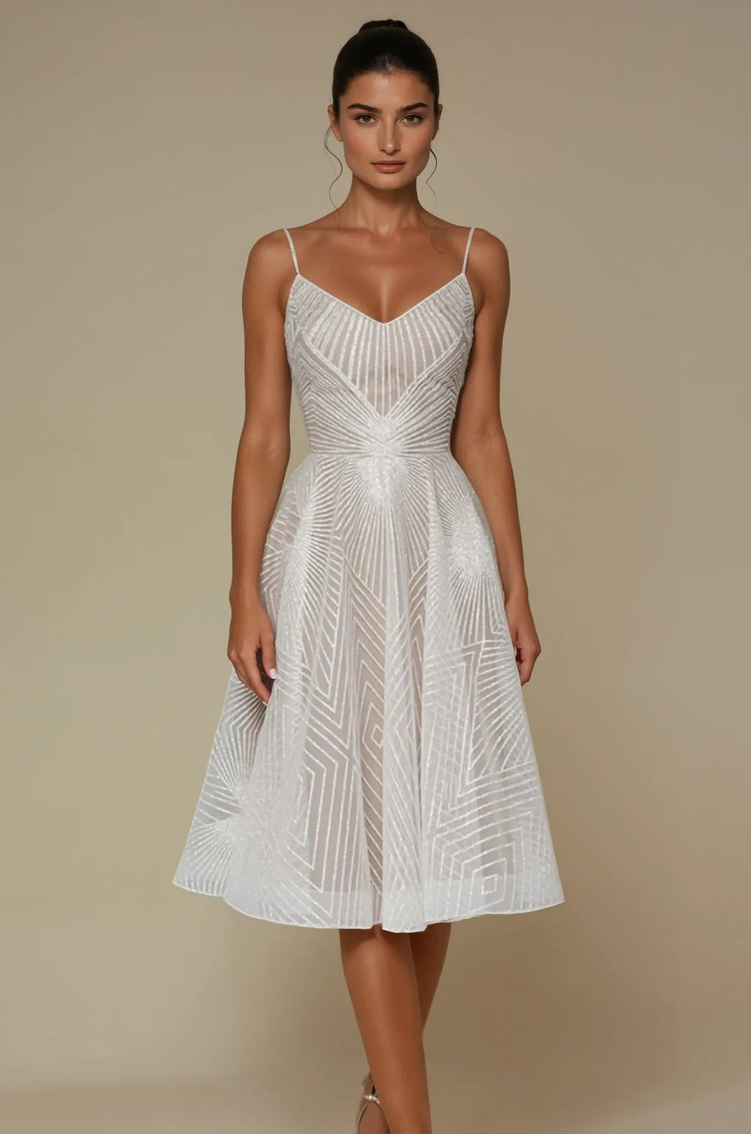 Women's Spaghetti Strap Sweetheart Neckline Wedding Guest Dress | Maxi & Midi