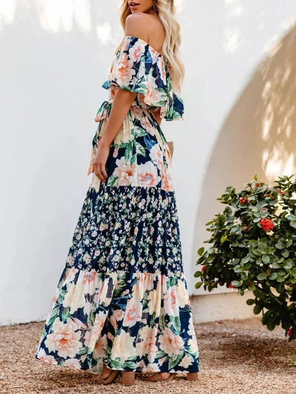 Women's Off Shoulder Mexican Style Summer Dress | Maxi