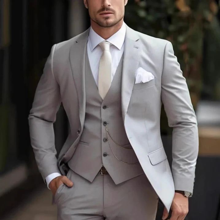 Men's Classic Three Piece Set Formal Suit | Stylish