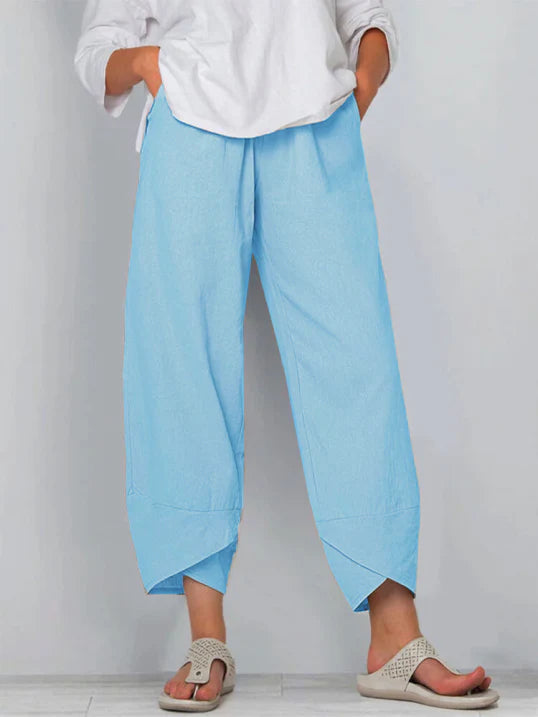 Women's Casual Cropped Trousers | Loose Fit