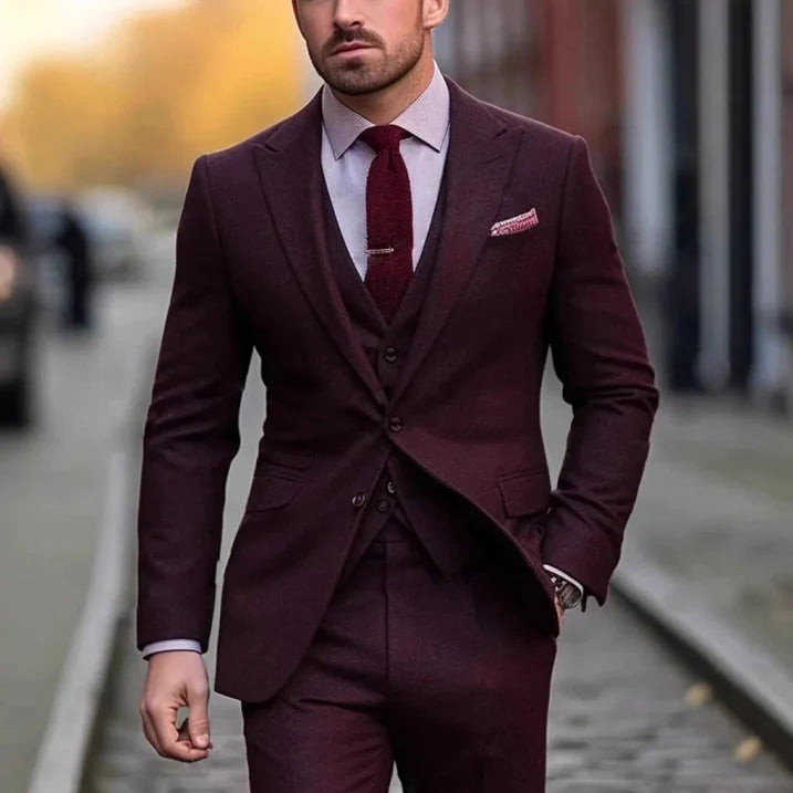 Men's Classic Three Piece Set Formal Suit | Stylish