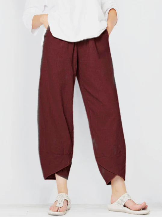 Women's Casual Cropped Trousers | Loose Fit