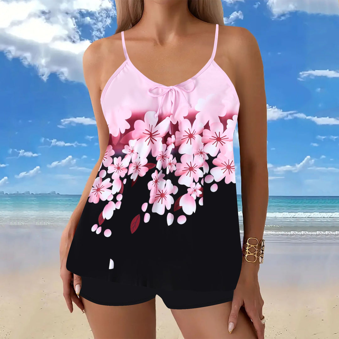 Women's Floral Print Tankini | Two Piece
