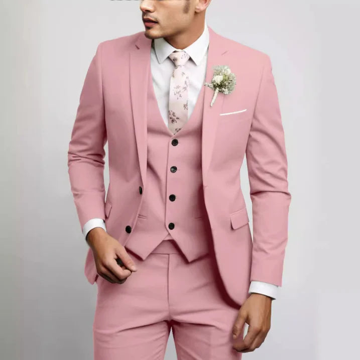 Men's Classic Slim-Fit Wedding Guest Suit | Three-Piece