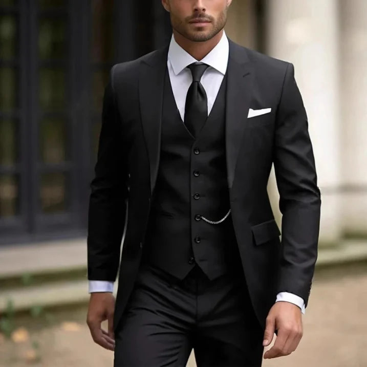 Men's Classic Three Piece Set Formal Suit | Stylish