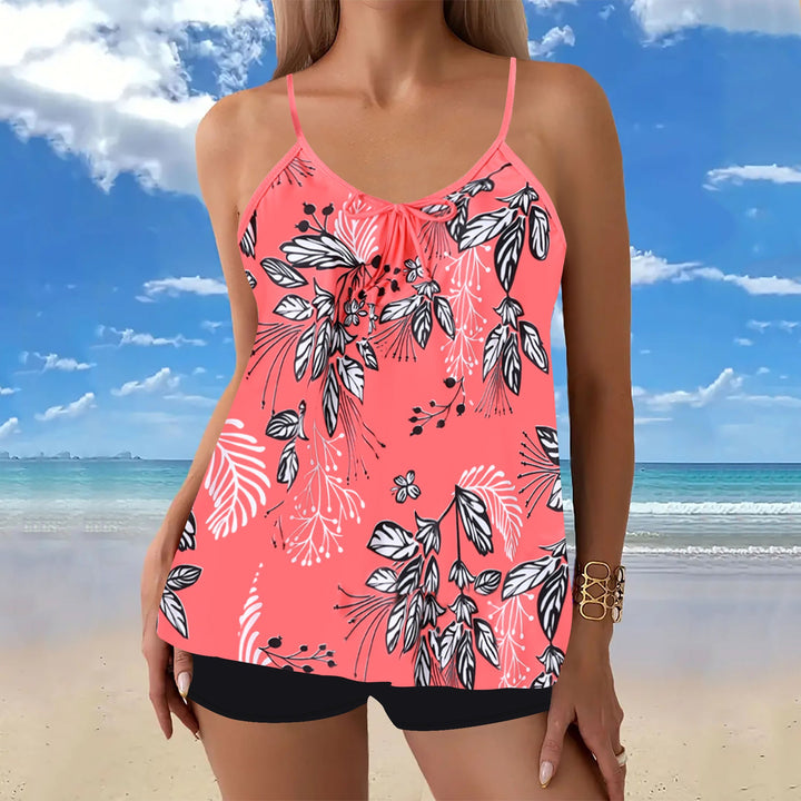 Women's Floral Print Tankini | Two Piece