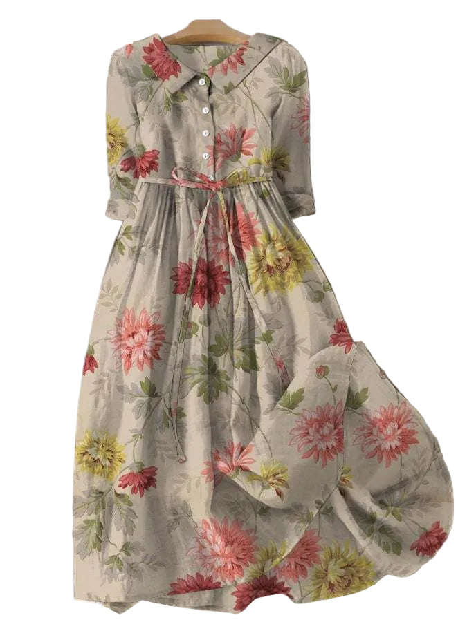 Women's Floral Printed Dress | Midi