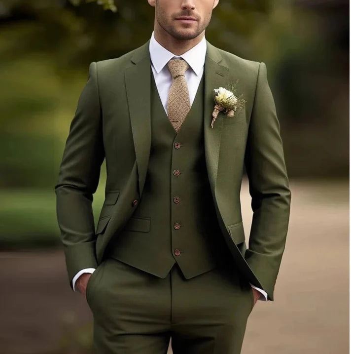 Men's Classic Three Piece Set Formal Suit | Stylish