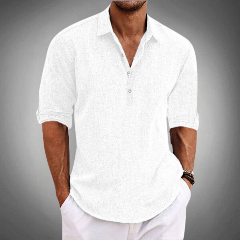 Men’s Button Neck Shirt | Casual