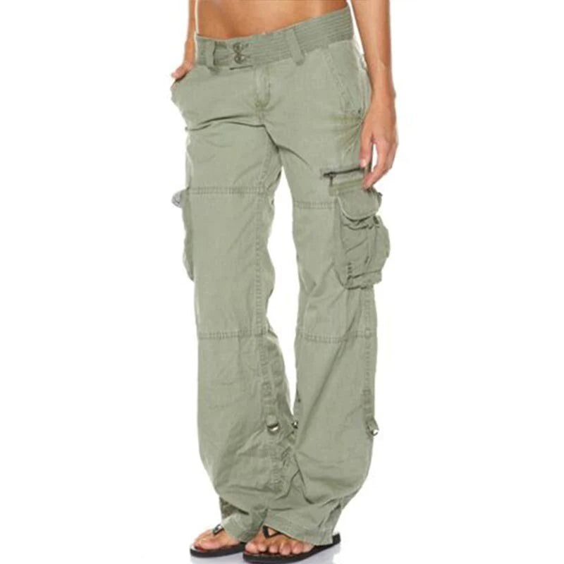 Women’s Wide Leg Cargo Pants | Multi Pockets