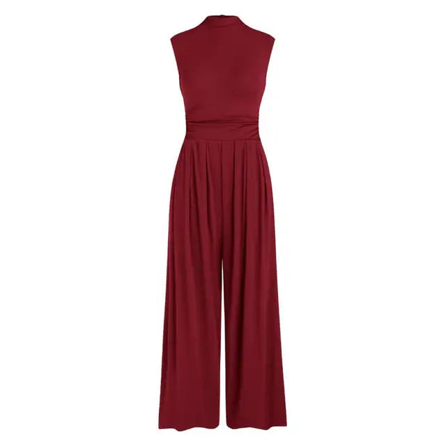Women's Formal Sleeveless Jumpsuit | Wide Leg