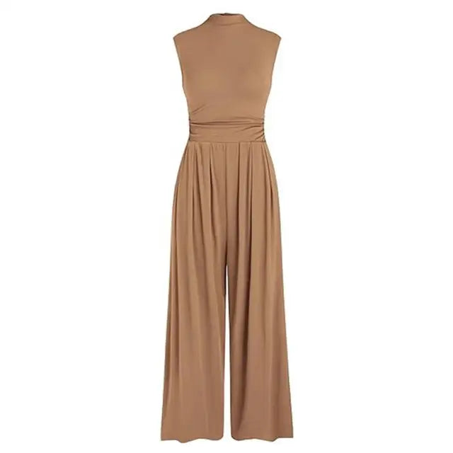 Women's Formal Sleeveless Jumpsuit | Wide Leg