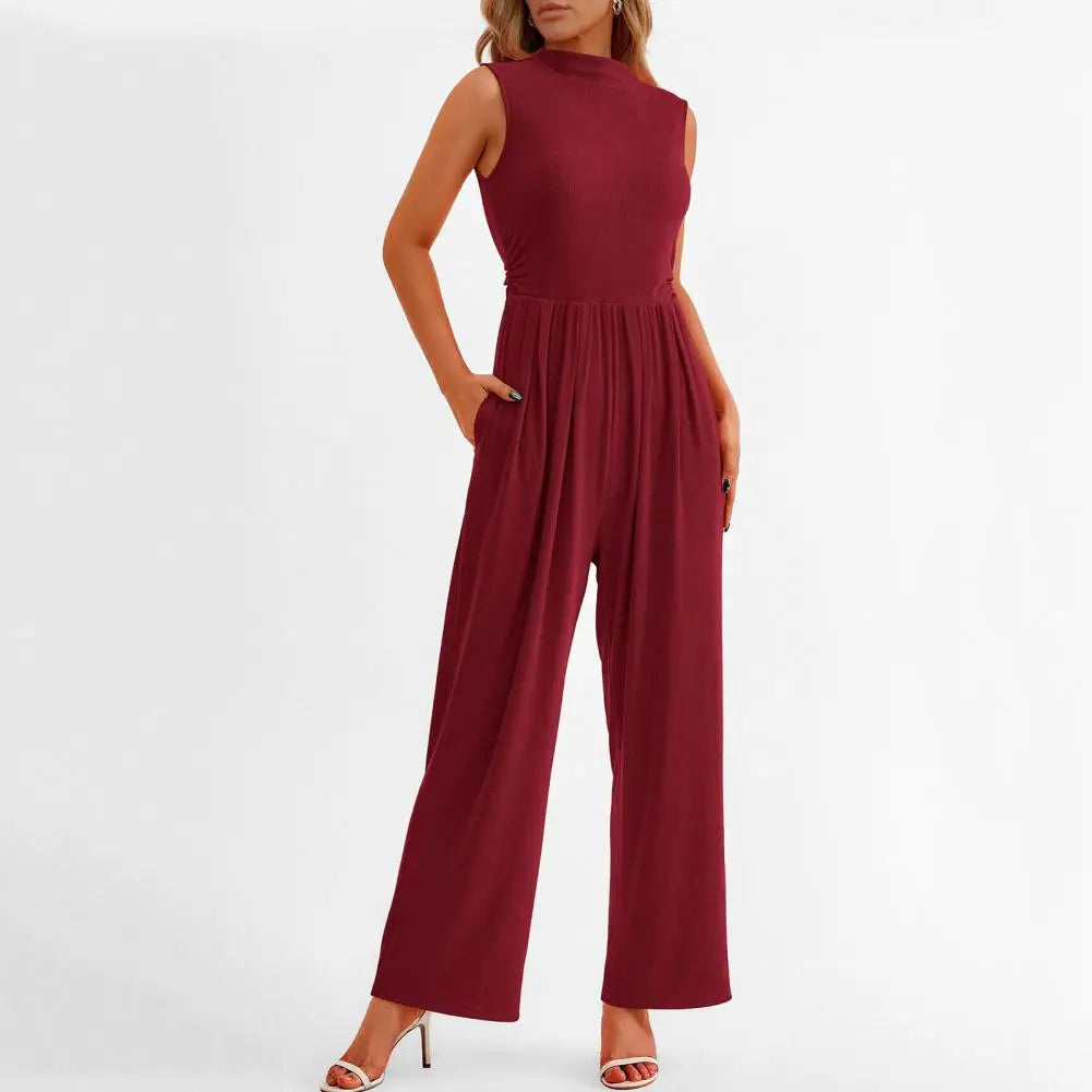 Women's Formal Sleeveless Jumpsuit | Wide Leg