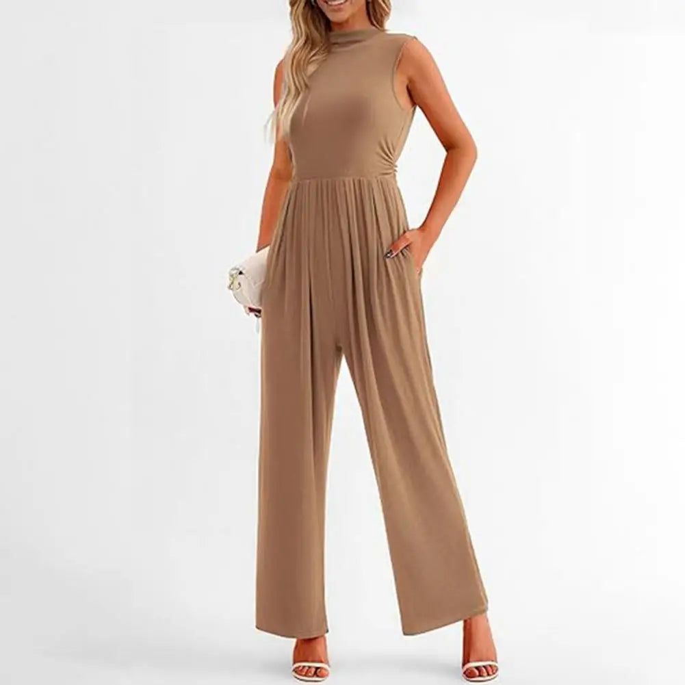 Women's Formal Sleeveless Jumpsuit | Wide Leg