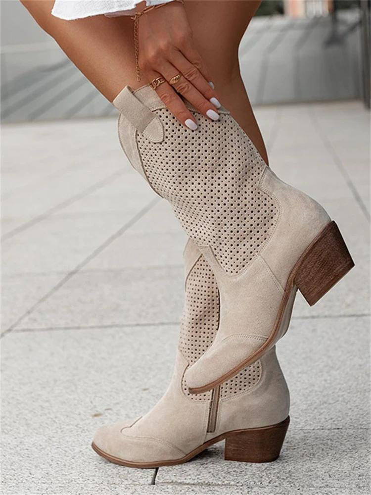 Women's Classic Cowboy Boots | Low-heel