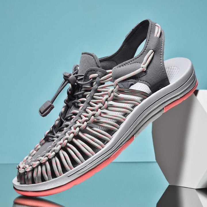 Men's Toggle Adjustable Lock Sandals | Round Toe