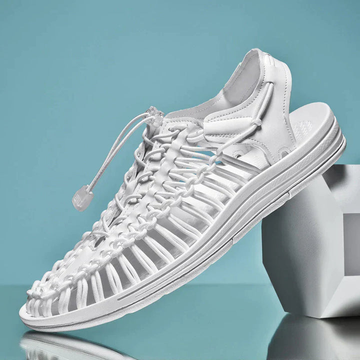 Men's Toggle Adjustable Lock Sandals | Round Toe