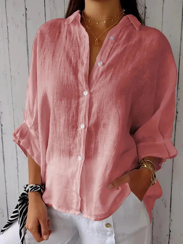 Women's Long Sleeve Formal Shirt | Collar