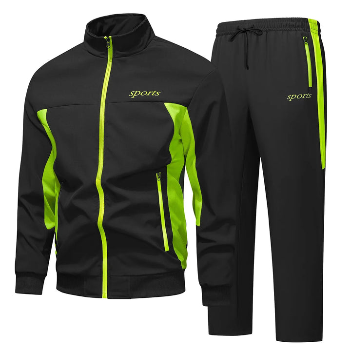 Men’s Zip-Up Tracksuit Set | Casual